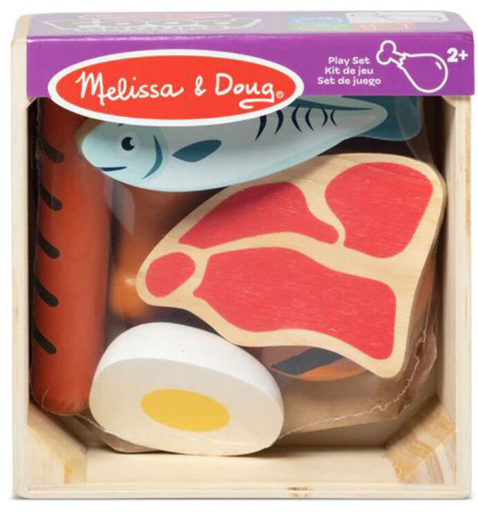 Melissa and Doug - Groupes d'aliments en bois - Protein