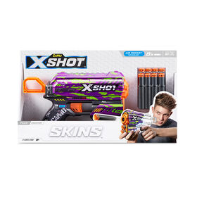 Pistolet à fléchettes X-Shot Skins Flux (8 fléchettes) par ZURU