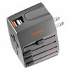 Ventev Global Wall Hub de Charge avec Extra USB 2.4A Noir