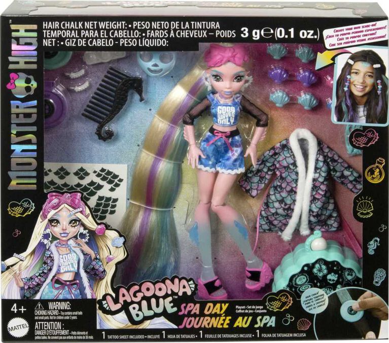 Monster High - Poupée et accessoires - Journée au spa de Lagoona Blue