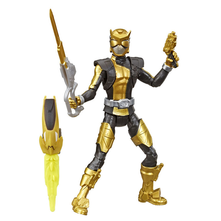 Power Rangers Beast Morphers - Figurine jouet de 15 cm Ranger doré inspirée de la série télé Power Rangers