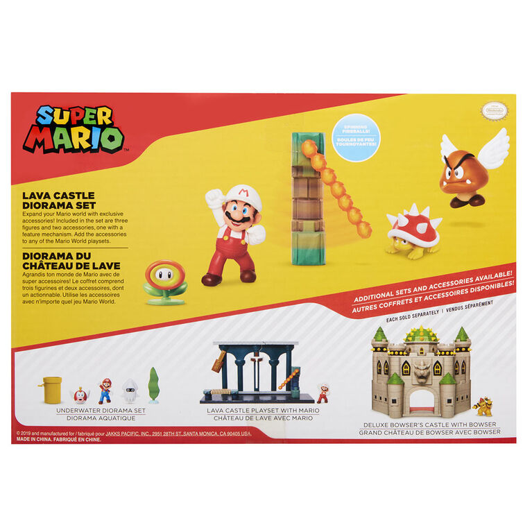Nintendo 2.5" Lava Castle Diorama Set