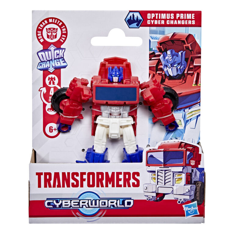 Transformers CYBERWORLD Cyber Changers Optimus Prime Action Figure