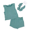 Willow & Whistle Blue Short Set 3T