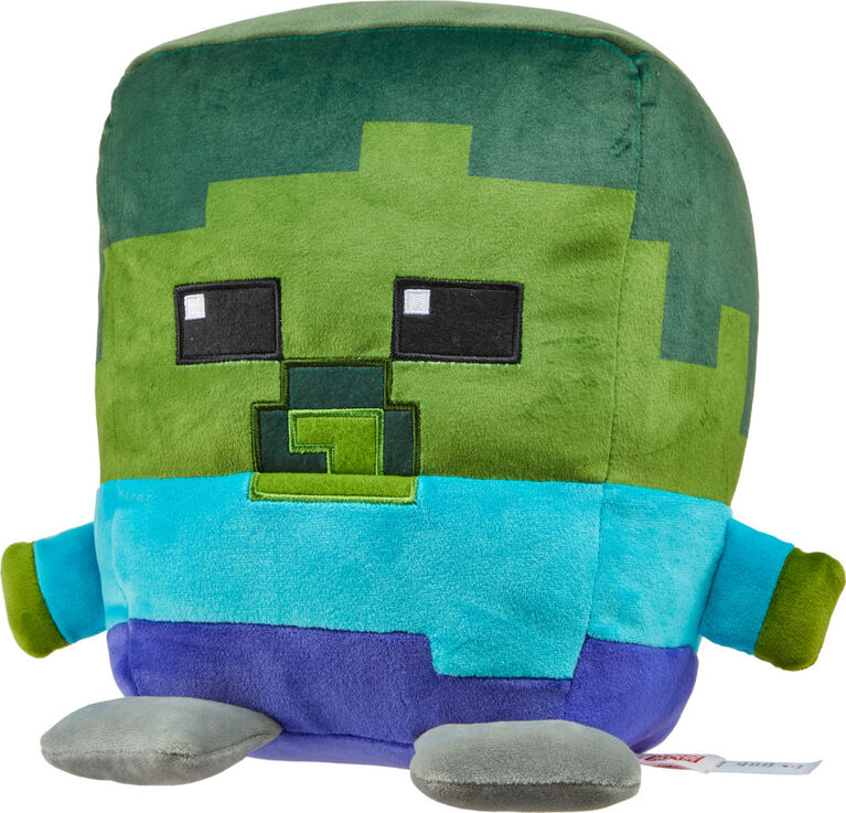 Minecraft Cuutopia Zombie Plush 10-inch Character Pillow Doll, Collectible Toy