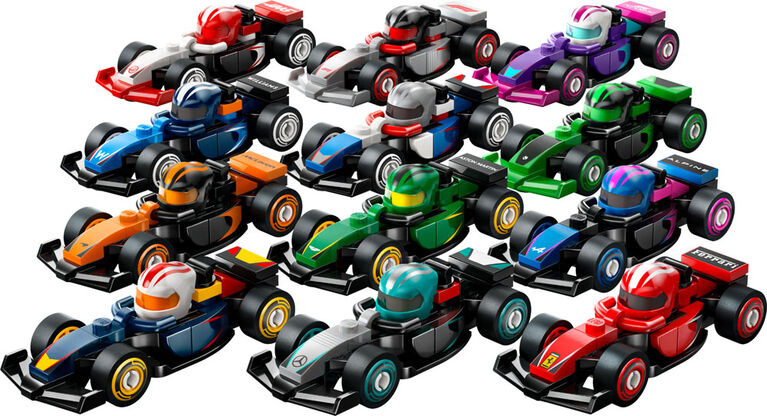 LEGO F1 Collectible Race Cars Building Kit - Limited Edition Model Car Mystery Box for Fans of Formula 1 - 71049
