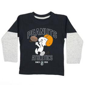 T-shirt à manches longues Snoopy - Noir - 2T