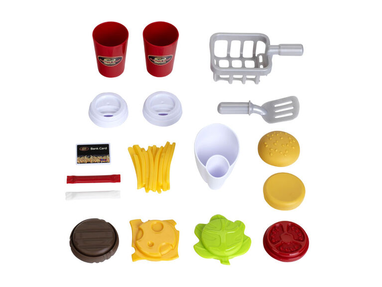 Stand à hamburgers, boîte fenêtre - Édition anglaise