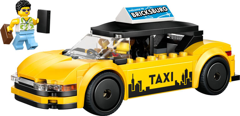 LEGO City Yellow Taxi Car Building Toy for Kids - Pretend Play Set for Boys & Girls, Ages 5+ - 60487