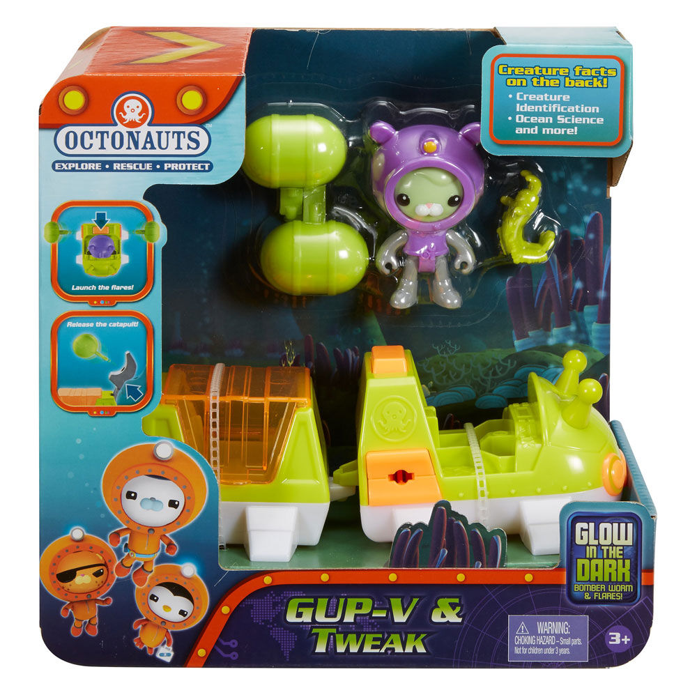 Octonauts Gup V & Tweak DYR97 Glow in the dark ~NEW~ 