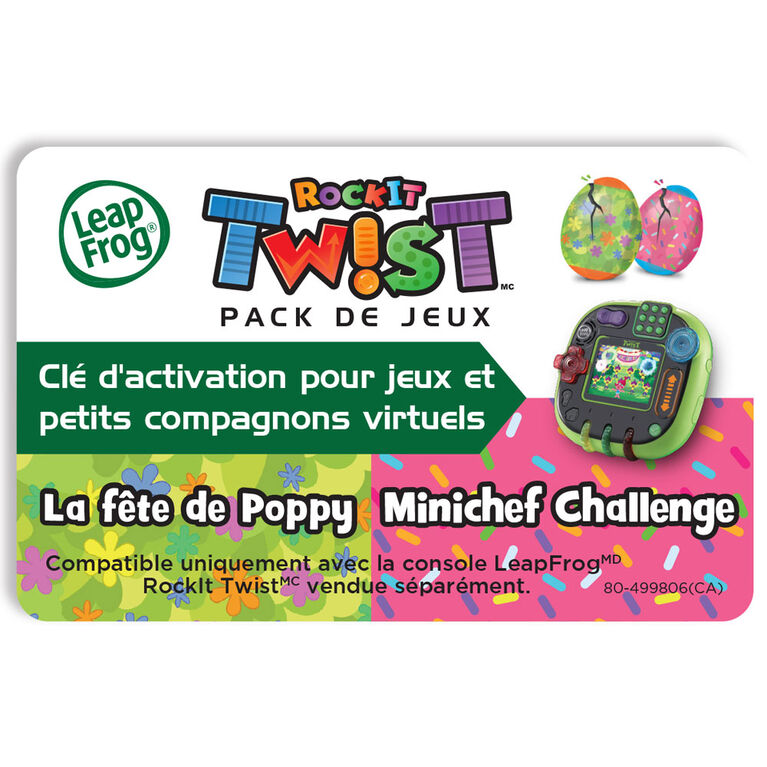 LeapFrog RockIt Twist 2 Pack: Trolls Party Time With Poppy and Cookie's Sweet Treats - French Edition