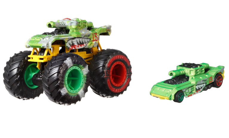 Hot Wheels Monster Trucks Vehicle 2-Pack - Invader