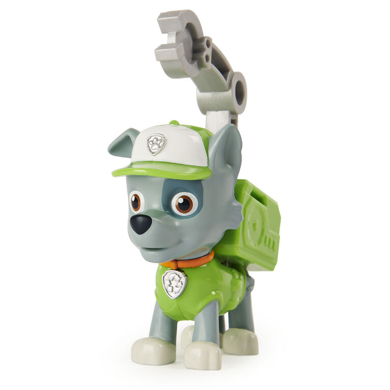 PAW Patrol, Figurine à collectionner Rocky Action Pack avec effets sonores et phrases
