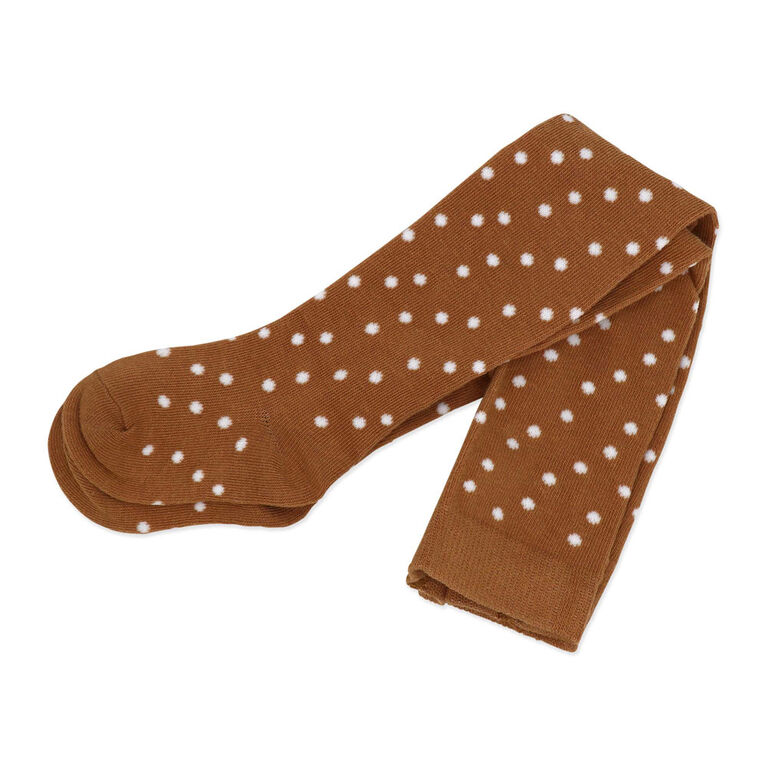 Baby Mode 3 Piece Crinkled Knit Dress Set: Brown Floral 0-3M