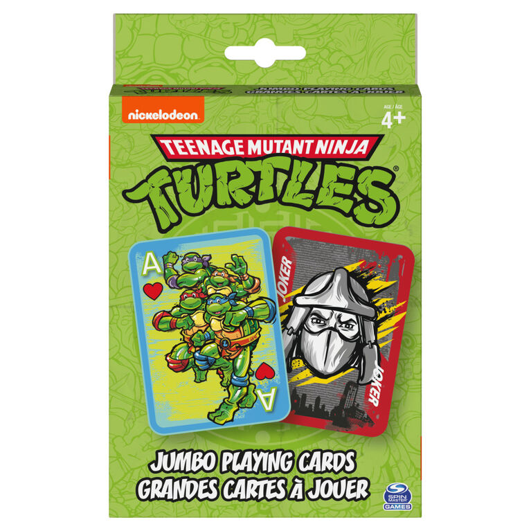 Grandes cartes &agrave; jouer Teenage Mutant Ninja Turtles