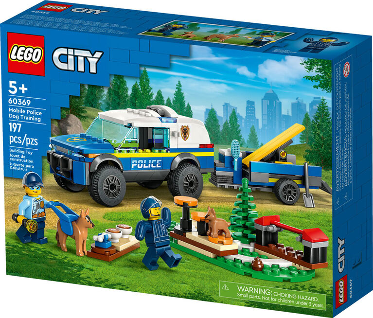 LEGO City Mobile Police Dog Training 60369 Building Toy Set (197 Pieces)