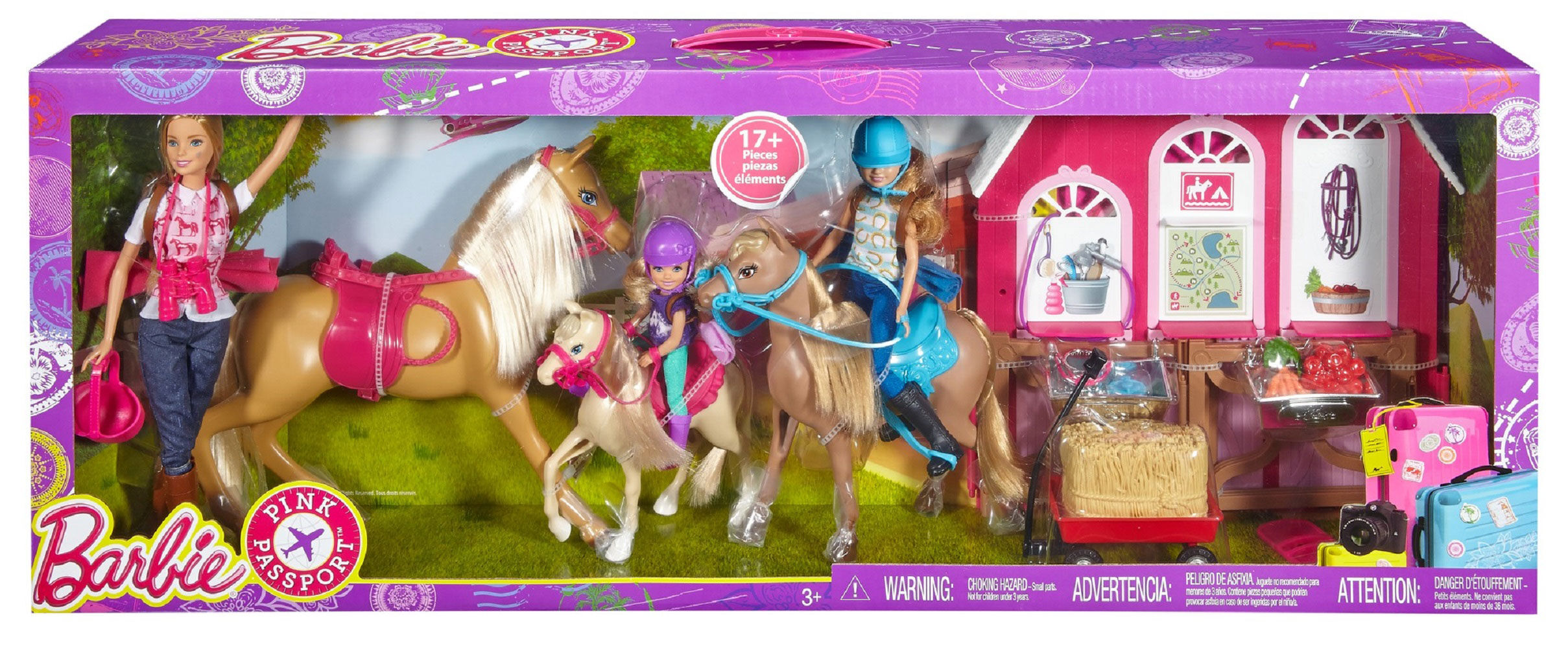 barbie feeding fun stable