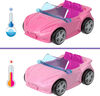 Barbie Mini BarbieLand Doll & Toy Vehicle Sets, 1.5-inch Barbie Doll & Iconic Toy Vehicle with Color-Change Surprise - Convertible
