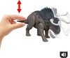 Jurassic World Rebirth Wild Roar Nasutoceratops Dinosaur Toy, Tail Controlled Attack Chomp & Sound