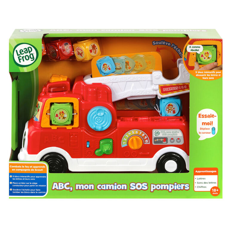 LeapFrog ABC, mon camion SOS pompiers -  Édition française - Notre exclusivité