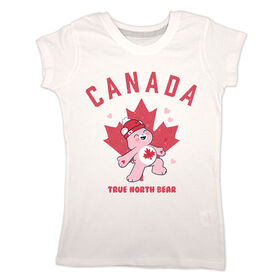 Canada Day Bear Short Sleeve Tee - Blanc - 5T