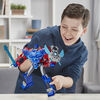 Transformers Bumblebee Cyberverse Adventures Battle Call Officer Class Optimus Prime, Voice Activated Lights and Sounds - English Edition