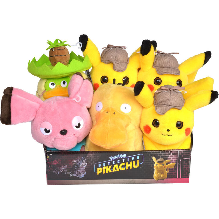 Peluche de 20 cm Pokémon Détective Pikachu - avec et sans son!.