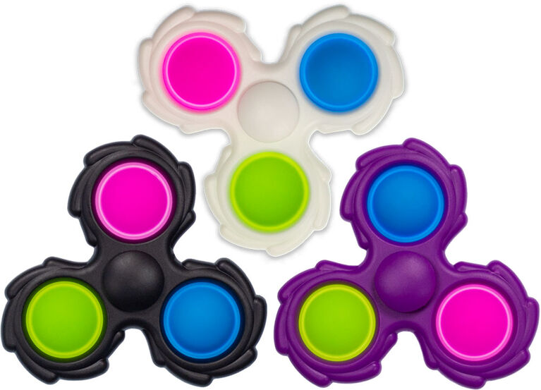 Push and Pop Sensory Toy Pop Spinner - English Edition