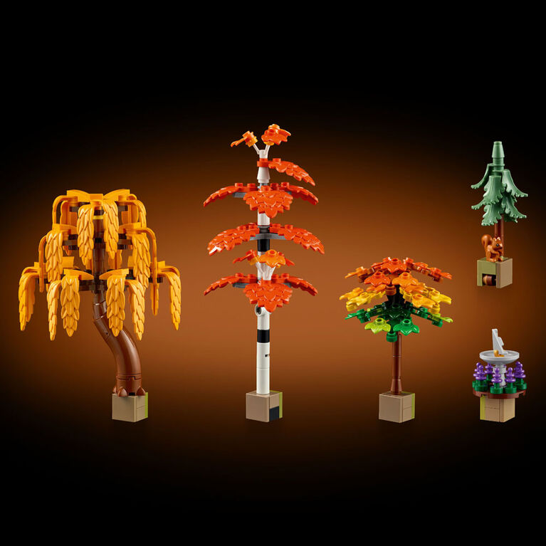 LEGO Icons Le Jardin du Chalet d'Automne, Ensemble de Construction, D&eacute;coration Int&eacute;rieure Personnalisable pour Adultes 11372