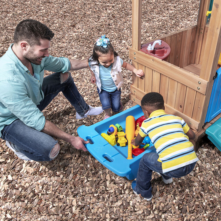 Step2 Woodland Adventure Playhouse and Slide - Brown