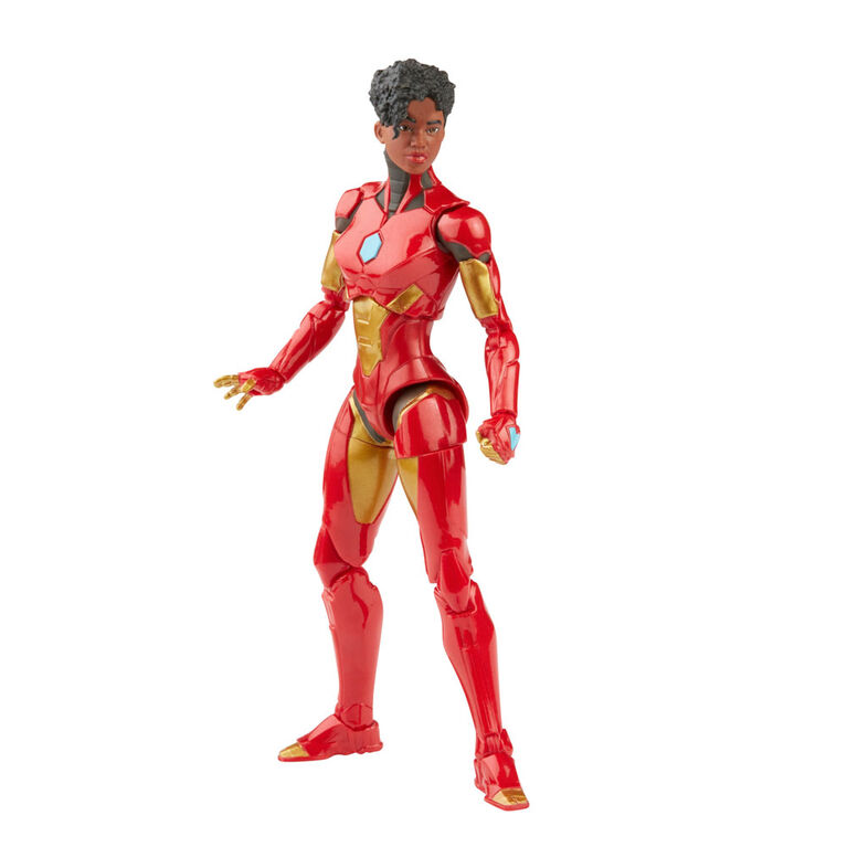 Hasbro Marvel Legends Series 6-inch Ironheart Action Figure Toy, Premium Design and Articulation, 5 Accessories and 1 Build-A-Figure Part