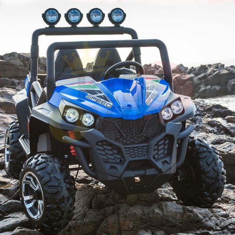 KidsVip 2x12V Enfants et Tout-Petits UTV Viper 4x4 Voiture Eléctrique avec Commande à Distance - Bleu