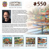 Country Escapes 550 Piece Linen Jigsaw Puzzle