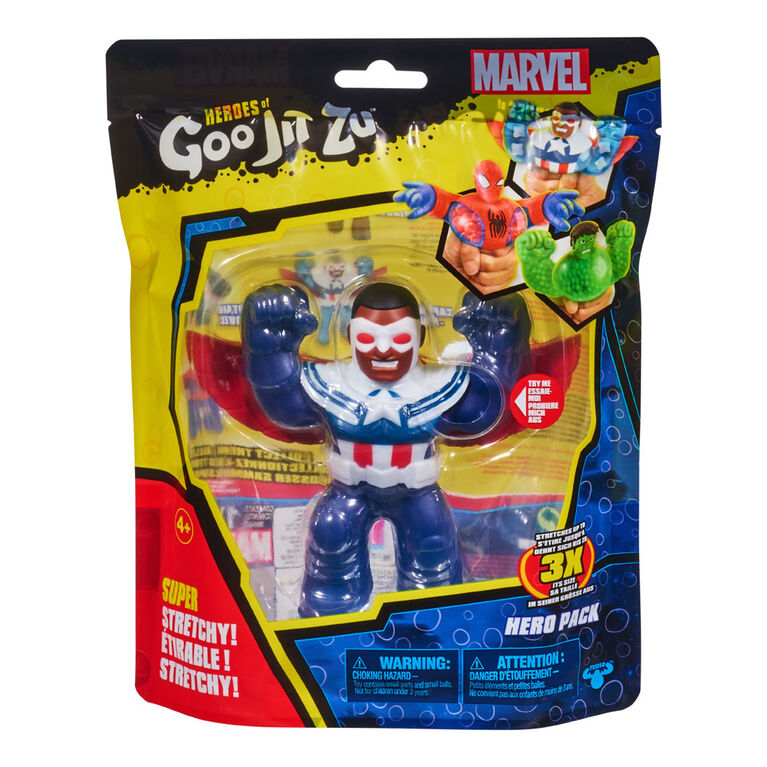 Heroes Of Goo Jit Zu Marvel S5 Hero Pack Captain America Sam Wilson