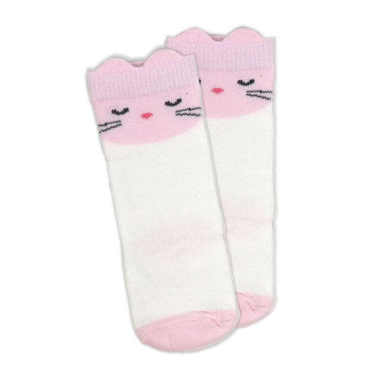 Baby Mode 3 Piece Sherpa Jumper Set: Grey Kitty 3M