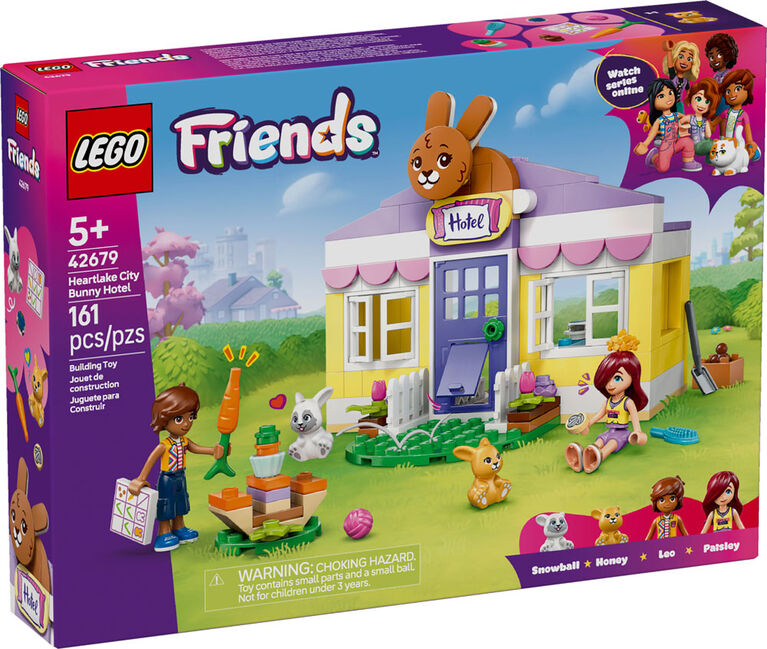 LEGO Friends L'H&ocirc;tel des Lapins de Heartlake City 2 Minipoup&eacute;es et 2 Figurines de Lapin - 42679