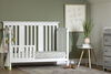 Cotton Candy Baby Crib 4 Heights with Toddler Rail Pure White