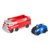 PAW Patrol, True Metal Camion de pompier d'équipe en métal moulé avec voiture de Chase à l'échelle 1:55