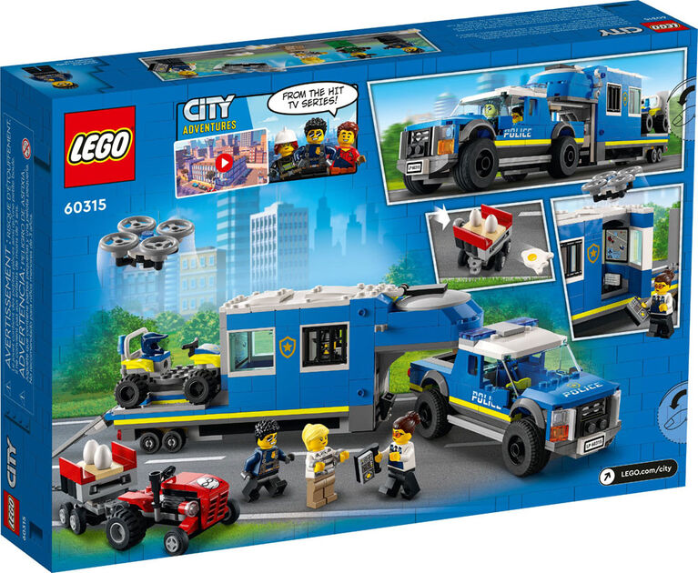 LEGO City Le camion de commandement mobile de la police 60315 Ensemble de construction (436 pièces)