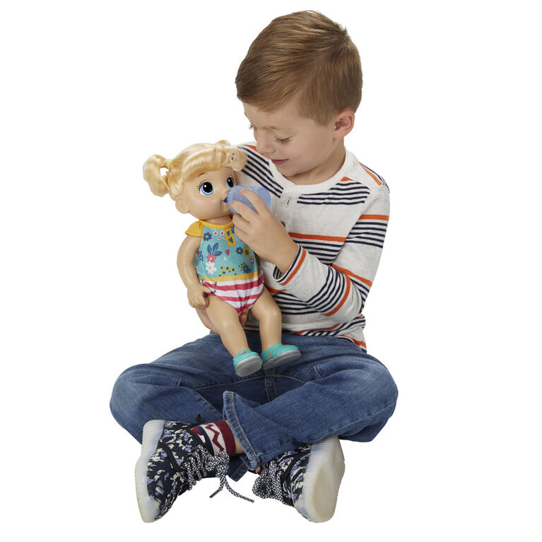 Baby Alive Step 'n Giggle Baby Blonde Hair Doll | Toys R ...