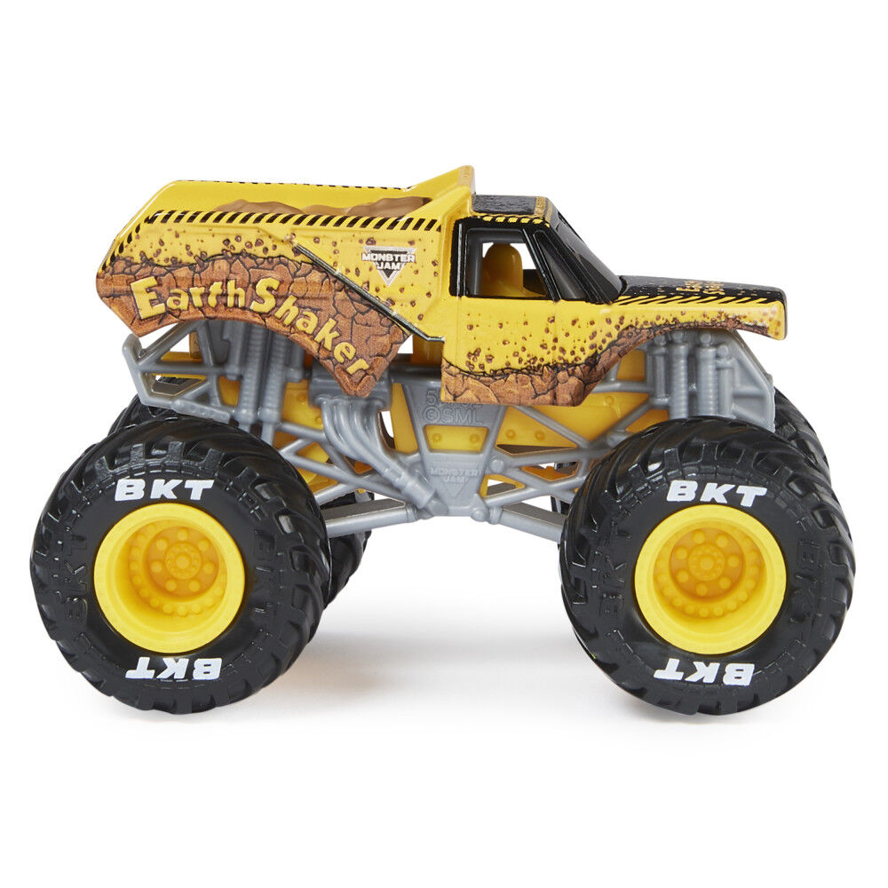 Monster Jam, Official Earth Shaker Monster Truck, Die-Cast Vehicle, 1:64 Scale