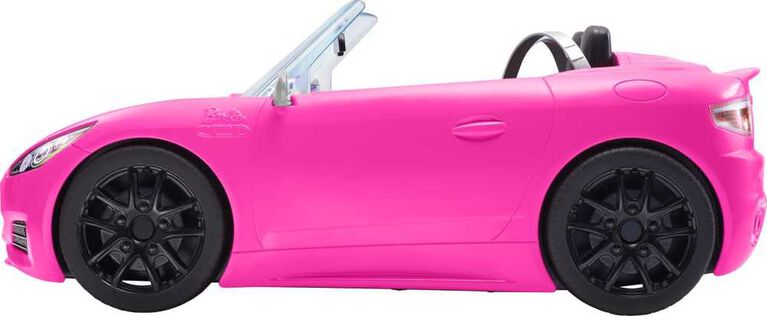 Barbie Pink Convertible 2-Seater Vehicle with Rolling Wheels