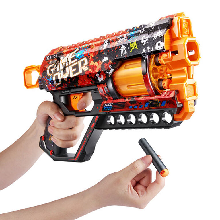 X-Shot Skins Griefer Blaster - Game Over (12 Darts) by ZURU