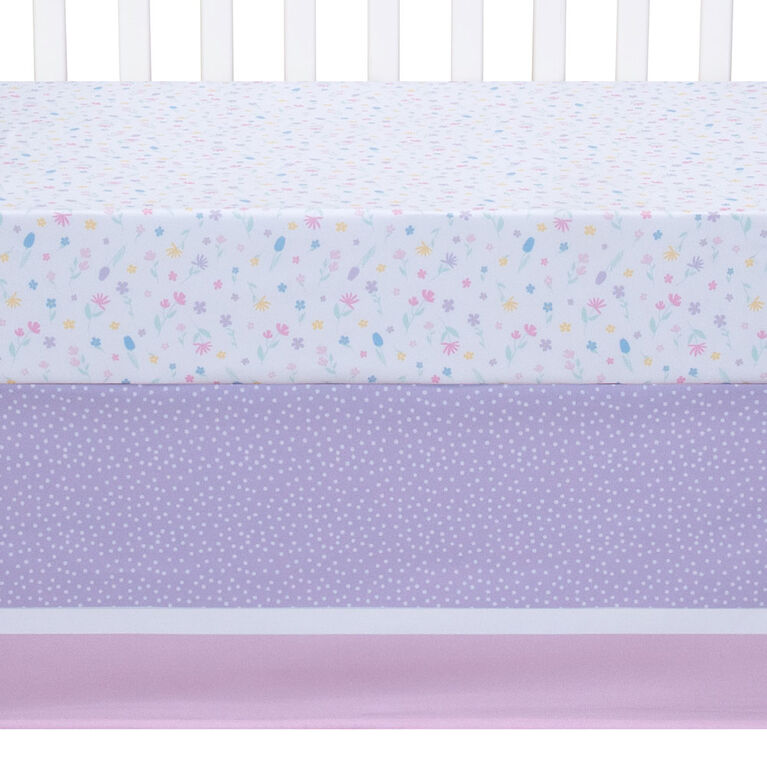 Ensemble De Literie Pour Berceau 4 Pièces Rainbow Showers