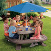 Little Tikes Fold n' Store Picnic Table with Market Umbrella - R Exclusive