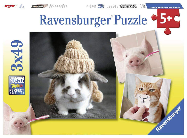 Ravensburger: Fun Animal Portraits Puzzle  49 Piece