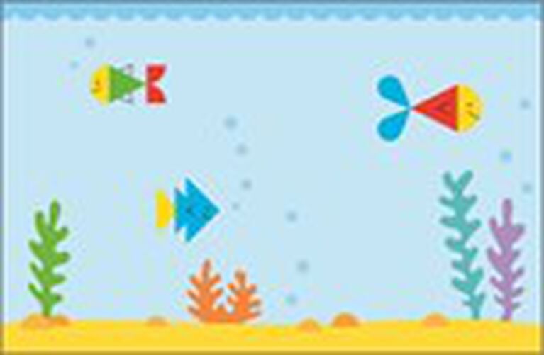Usborne Minis:  Sticker Shapes Under The Sea - English Edition