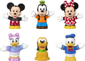 Disney 100 Mickey and Friends Figure Pack by Fisher-Price Little People, 6 Piece Toddler Toys