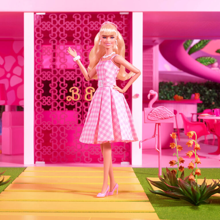 Barbie The Movie Collectible Doll, Margot Robbie as Barbie in Pink Gingham Dress