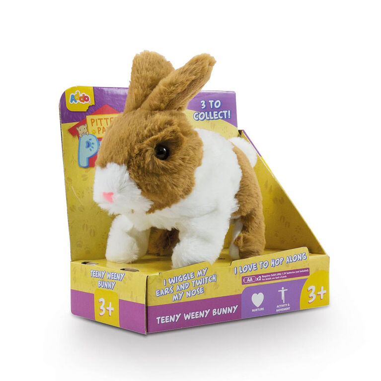 Assortiment de lapins Pitter Patter Pets Teeny Weeny Bunny Marron et